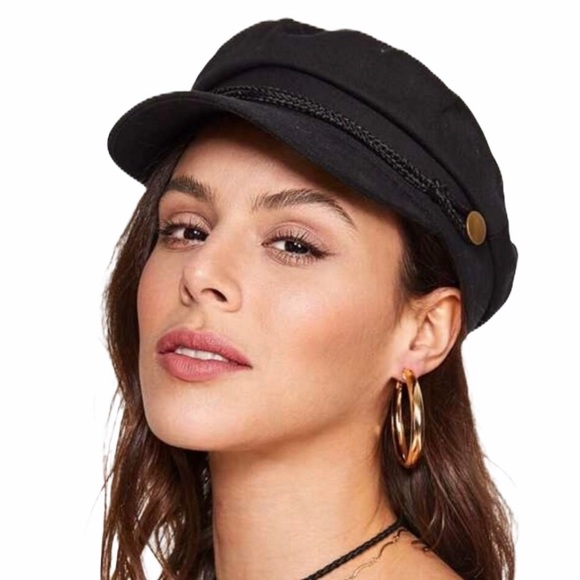 Baker boy cap black ONE SIZE - Picture 2 of 5